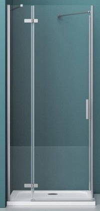Душевая дверь BelBagno Kraft 80х195 см KRAFT-60/20-C-Cr-L профиль хром, стекло прозрачное