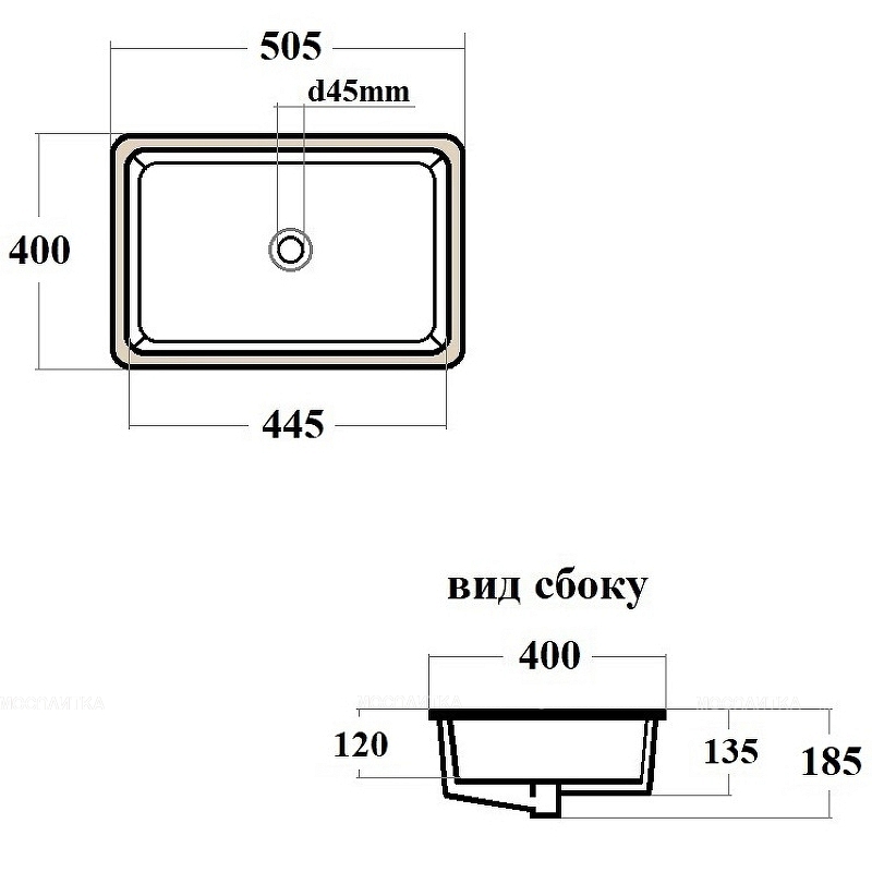 Раковина Bond Cube 50 см S99-500 белый глянец - изображение 7
