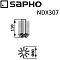 Сменная щетка для ёршика Sapho X-Round NDX307 матовый белый - изображение 2