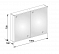 Зеркальный шкаф Keuco Royal Match 12803 171301 100x70x16 см с подсветкой - 2 изображение