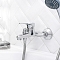 Смеситель для ванны с душем РМС SL86-009 хром глянец - 4 изображение