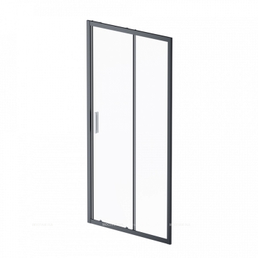 Душевая дверь Am.Pm Gem W90G-100-1-195BT 100 см,стекло прозрачное, профиль черный матовый - 7 изображение