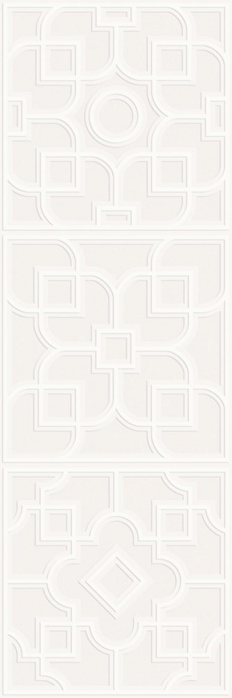 Керамическая плитка Villeroy&Boch Декор Allegro White 3D Matt. Rec. 40x120