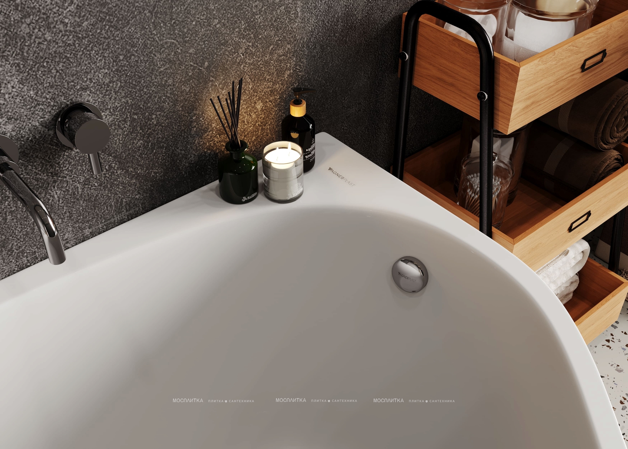 Акриловая ванна Vagnerplast HAPI 170x110 Right - изображение 3