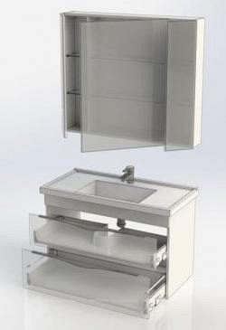 Комплект мебели для ванной Aquanet Эвора 100 белый - 8 изображение