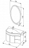 Комплект мебели для ванной Aquanet Сопрано 95 L распашн. двери белый - изображение 8