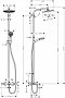 Душевая стойка Hansgrohe Crometta S 240 Showerpipe 27320000 - изображение 2