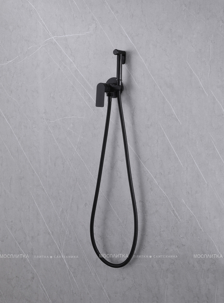 Гигиенический душ Abber Weiss Insel AF8025B со смесителем, матовый черный - изображение 3