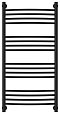 Полотенцесушитель водяной Сунержа Богема+ 100х50 см 31-0221-1050 матовый черный - 2 изображение