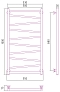 Полотенцесушитель водяной Сунержа Сирокко 100х50 см 051-0253-1050 состаренная латунь - изображение 3