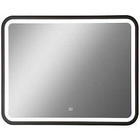 Зеркало Art&Max Genova 100 см AM-Gen-1000-800-DS-F с подсветкой, черный