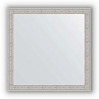 Зеркало в багетной раме Evoform Definite BY 3134 61 x 61 см, волна алюминий