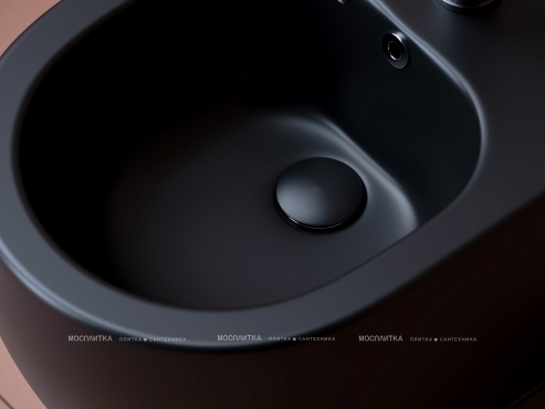 Биде Ceramica Nova Play CN3002MB подвесное черное матовое - 7 изображение