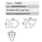 Унитаз подвесной безободковый Azario Trend AZ-2047 с крышкой-сиденьем микролифт, белый - 3 изображение