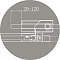 Душевая дверь Cezares SLIDER-B-1-100/110-GRIGIO-NERO стекло графит, профиль черный матовый - изображение 4