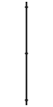 Полотенцесушитель электрический Сунержа Аскет 165х5 см 15-0850-1650 тёмный титан муар - 2 изображение