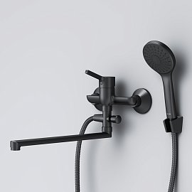 Смеситель для ванны с душем Am.Pm X-Joy S F85B90122 матовый черный