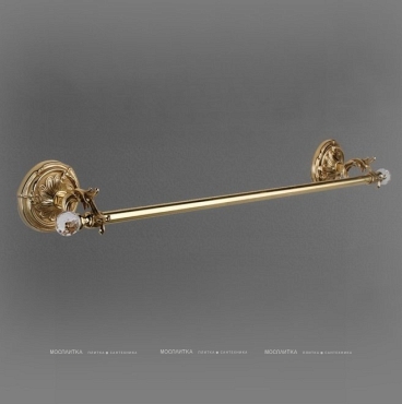 Полотенцедержатель Art&Max Barocco Crystal AM-1781-Br-C 36 см, бронза - 2 изображение
