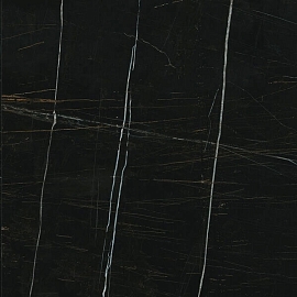 Керамогранит Греппи черный лаппатированный обрезной 60x60x0,9