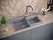Мойка кухонная Paulmark Tandem PM238250-GRM серый металлик - 3 изображение