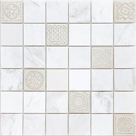 Мозаика Art Dolomiti bianco MAT (48x48x8) 30x30