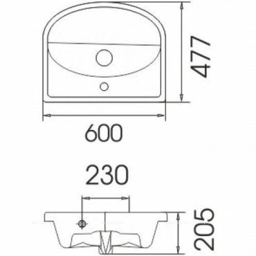 Тумба с раковиной Stella Polar Концепт 60 SP-00000053 60 см напольная, 1 ящик, белая - 6 изображение