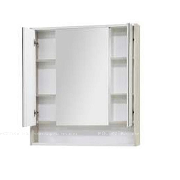 Зеркальный шкаф Aquaton Рико 80 белый/ясень фабрик - изображение 3
