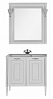 Комплект мебели для ванной Aquanet Паола 90 белый патина серебро - изображение 2
