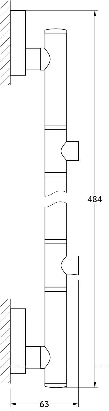 Штанга двухпозиционная FBS Luxia LUX 077 длина 49 см - изображение 2