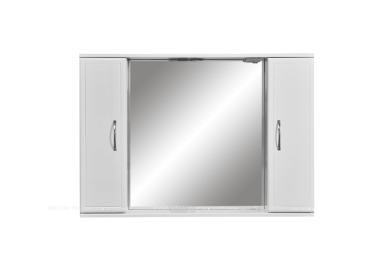 Зеркальный шкаф Stella Polar Концепт 100/C SP-00000135 100 см с подсветкой, белый - 4 изображение