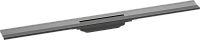 Декоративная решётка Hansgrohe RainDrain Flex 56052340 90 см, шлифованный черный хром