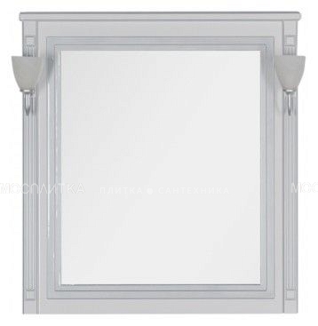 Зеркало Aquanet Паола 90 белое/серебро - изображение 2