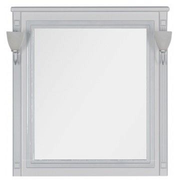 Зеркало Aquanet Паола 90 белое/серебро - 2 изображение