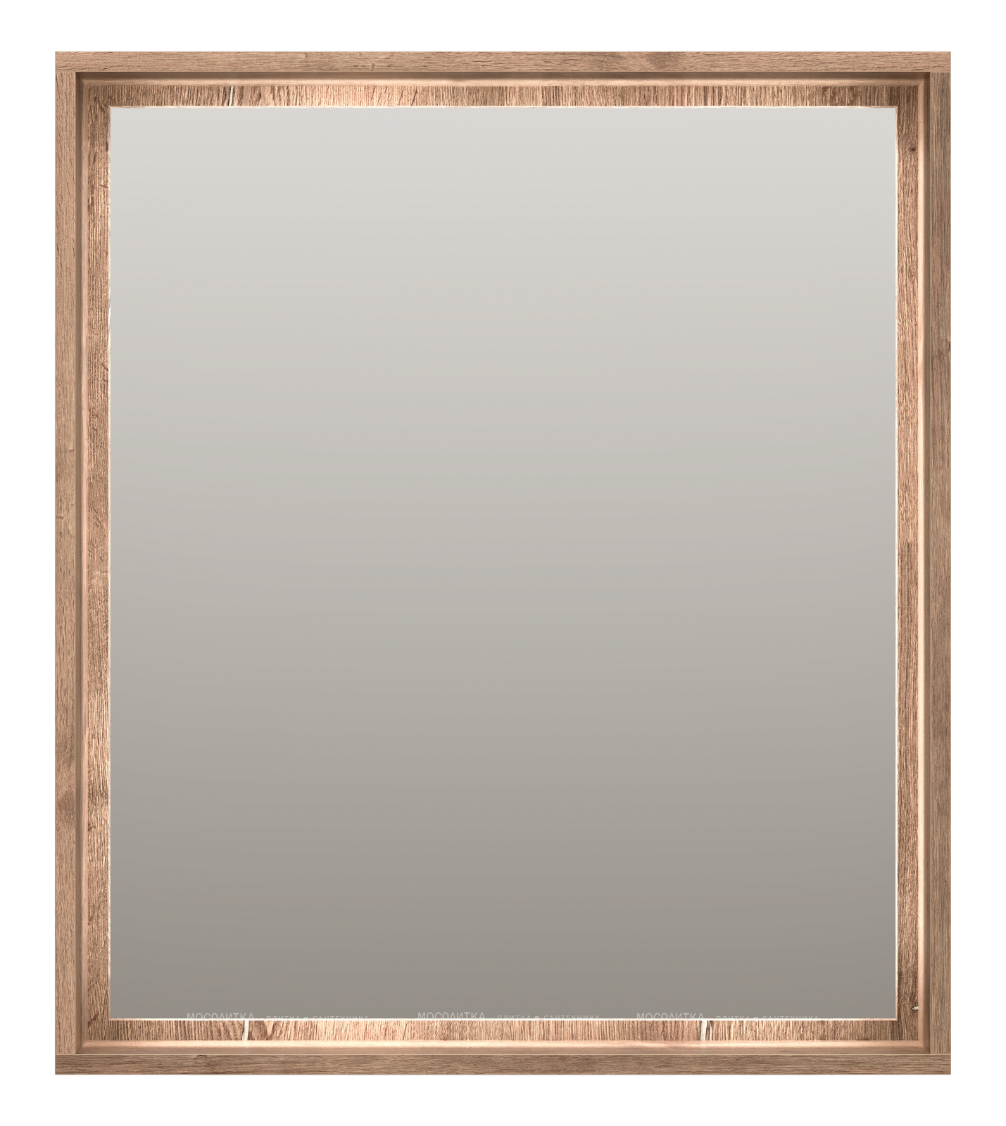 Зеркало Brevita Dallas 70 см DAL-02070-074 с подсветкой, дуб галифакс олово - изображение 2