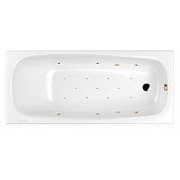 Акриловая ванна 180х80 см Whitecross Layla Slim Relax 0122.180080.100.RELAX.GL с гидромассажем1