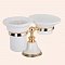 Мыльница и стакан для щеток Tiffany World Harmony TWHA141bi/oro, белый/золото - изображение 3