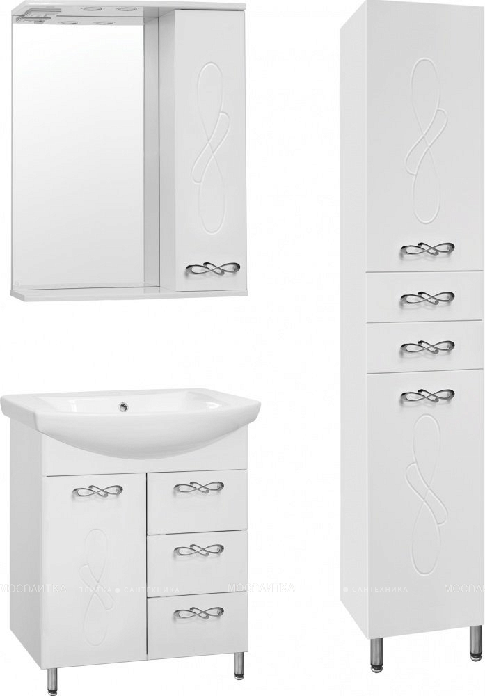 Зеркальный шкаф Style Line Венеция 65/С белый - изображение 2