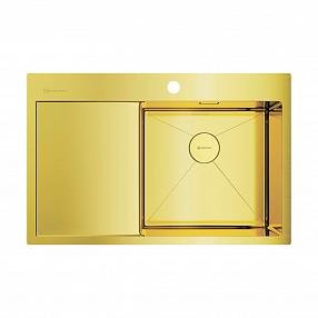 Кухонная мойка Omoikiri Akisame 78-LG-R светлое золото, 4973086