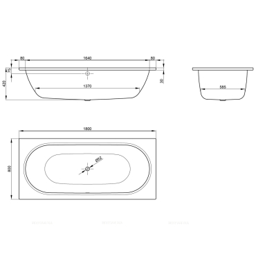 Стальная ванна Bette Starlet Spirit 180x80 см, 1634-000PLUS с покрытием Glasur® Plus - 5 изображение