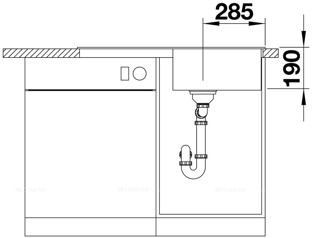 Кухонная мойка Blanco Zia 5 S 520512 темная скала - изображение 7