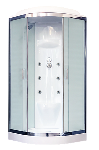 Душевая кабина Royal Bath RB100HK7-WC-CH 100x100 см стекло рифленное
