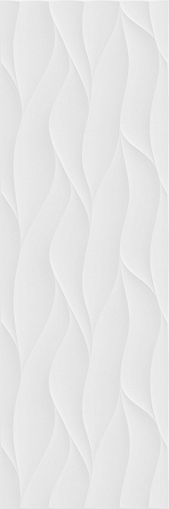 Керамическая плитка Creto Декор Brilliant White W M/STR 30x90 R Glossy 1 