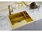 Кухонная мойка Alveus Monarch Quadrix 50 1103382 золото в комплекте с выпуском без сифона - изображение 2