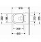 Подвесной унитаз Duravit ME by Starck Rimless 45290900A1 безободковый с сиденьем микролифт - изображение 7