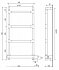 Полотенцесушитель электрический Margaroli Sereno 582 ВОХ, 58232504WHB 32,5 x 73 см, белый - изображение 4