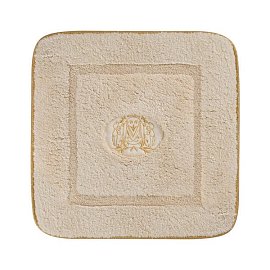 Коврик Migliore Complementi ML.COM-50.060.PN для ванной комнаты, вышивка логотип Корона, кремовый, окантовка золото 30767