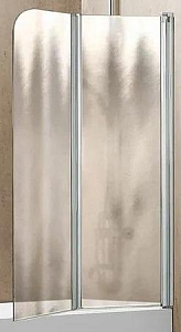 Шторка на ванну Vincea VSB-12114CH-R 1140x140 см хром, стекло шиншилла, правая