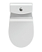 Унитаз-компакт безободковый Cersanit Nature 65410 с крышкой-сиденьем микролифт, белый - изображение 6