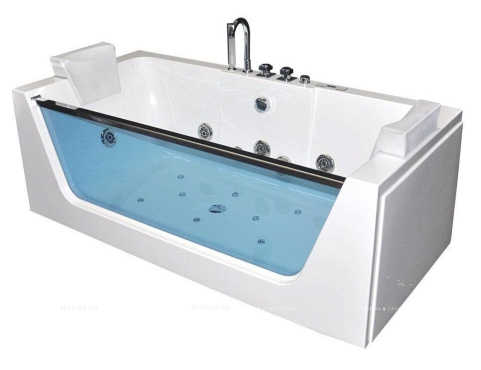 Акриловая ванна Grossman GR-17080 с гидромассажем, белая
