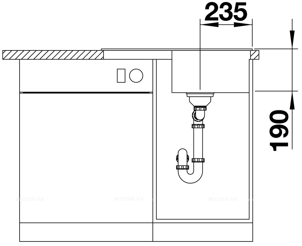 Кухонная мойка Blanco Zia 45 S Compact 524726 жасмин - изображение 5